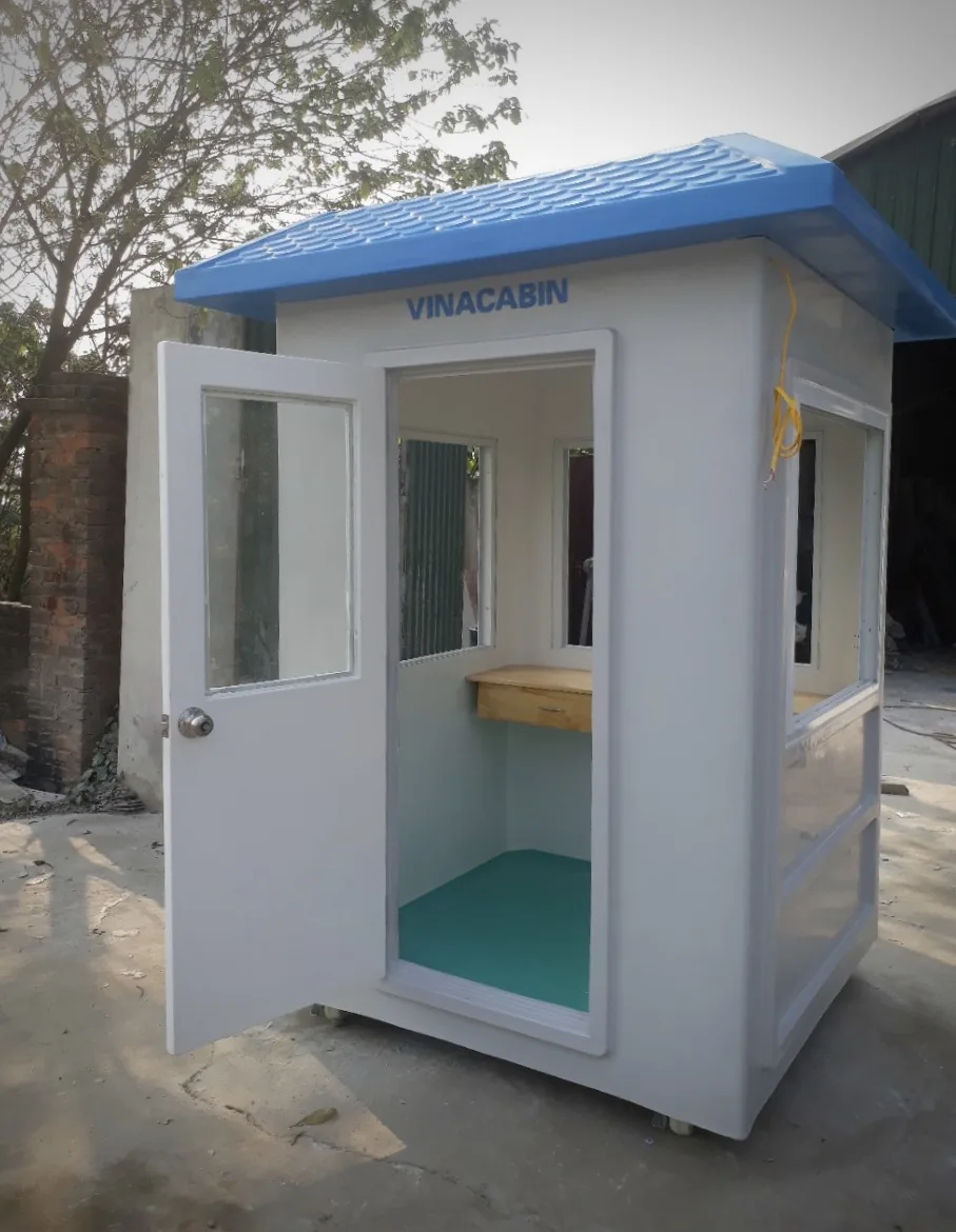 Cabin bốt gác lắp bánh xe