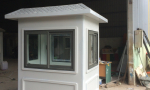 Nhà bảo vệ VINACABIN kích thước thân 1,35 x 1,7m lắp cửa nhôm Xingfa