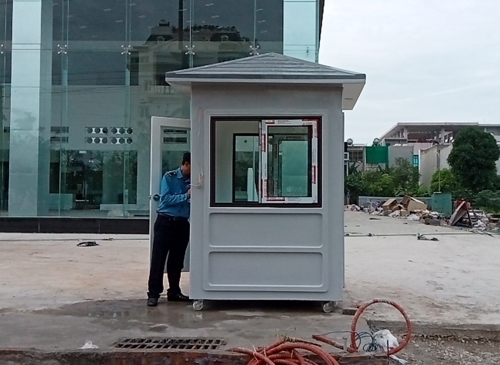 Cabin bảo vệ lắp bánh xe